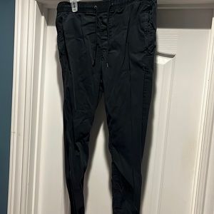 Boys black denim American eagle joggers